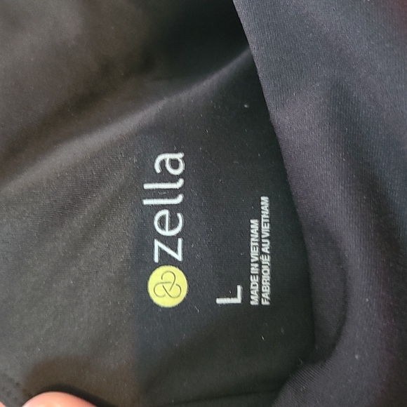 NWOT Zella Laced Sports Bra Size L Black & Red - Picture 10 of 12